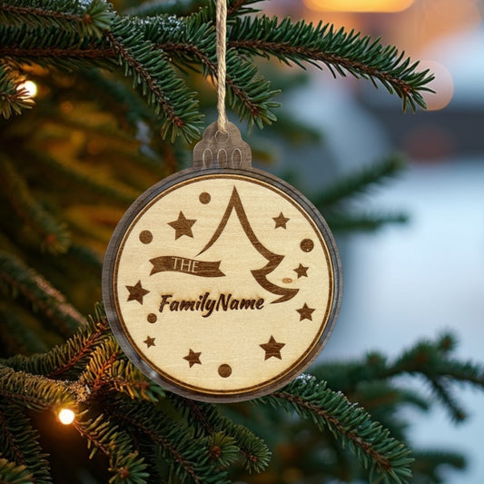 FAMILY NAME, Christmas ornament