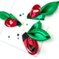 LADY BIRD TRIO, Ribbon folded 3D art