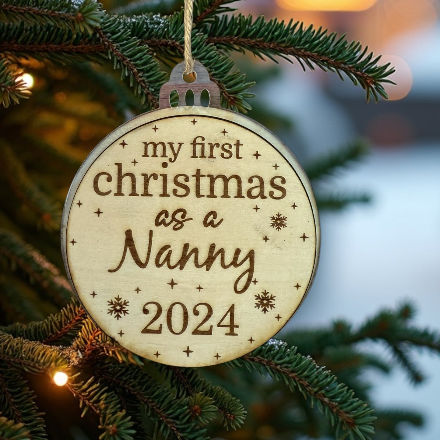 GRANDPARENTS FIRST CHRISTMAS tree ornament