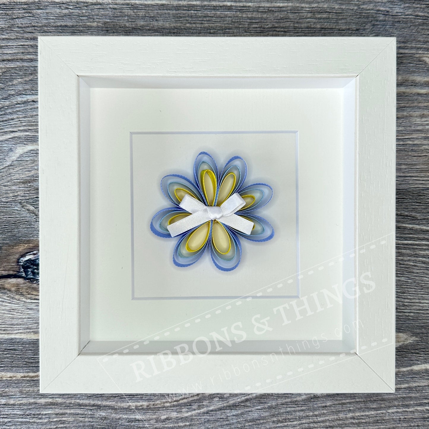 SATIN LOOPED FLOWER, dimensional ribbon art